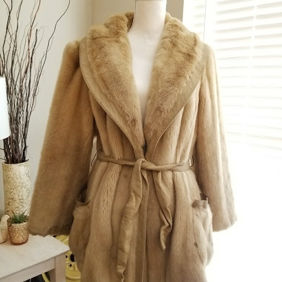 neiman marcus faux fur coat